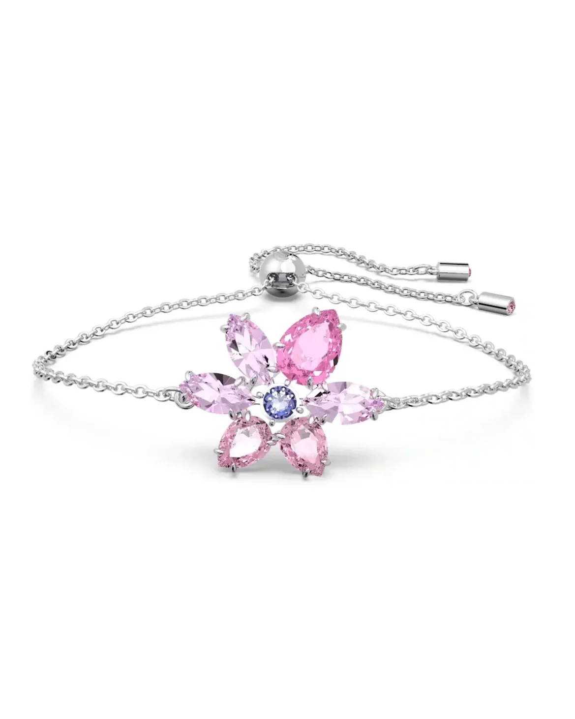 Bracelet Swarovski Gema cristaux rhodié rose femme