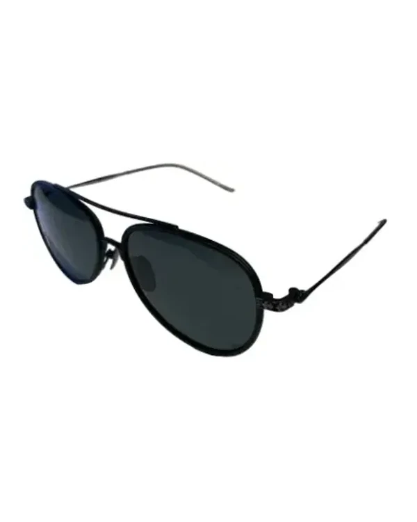 Lunettes de soleil Chrome Hearts CH8118 pilote métal noir