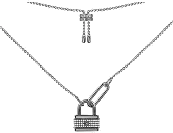 Collier APM Monaco Cadenas Cristaux