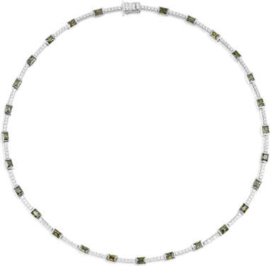Collier APM Monaco Festival - Cristaux et Pierres Vertes