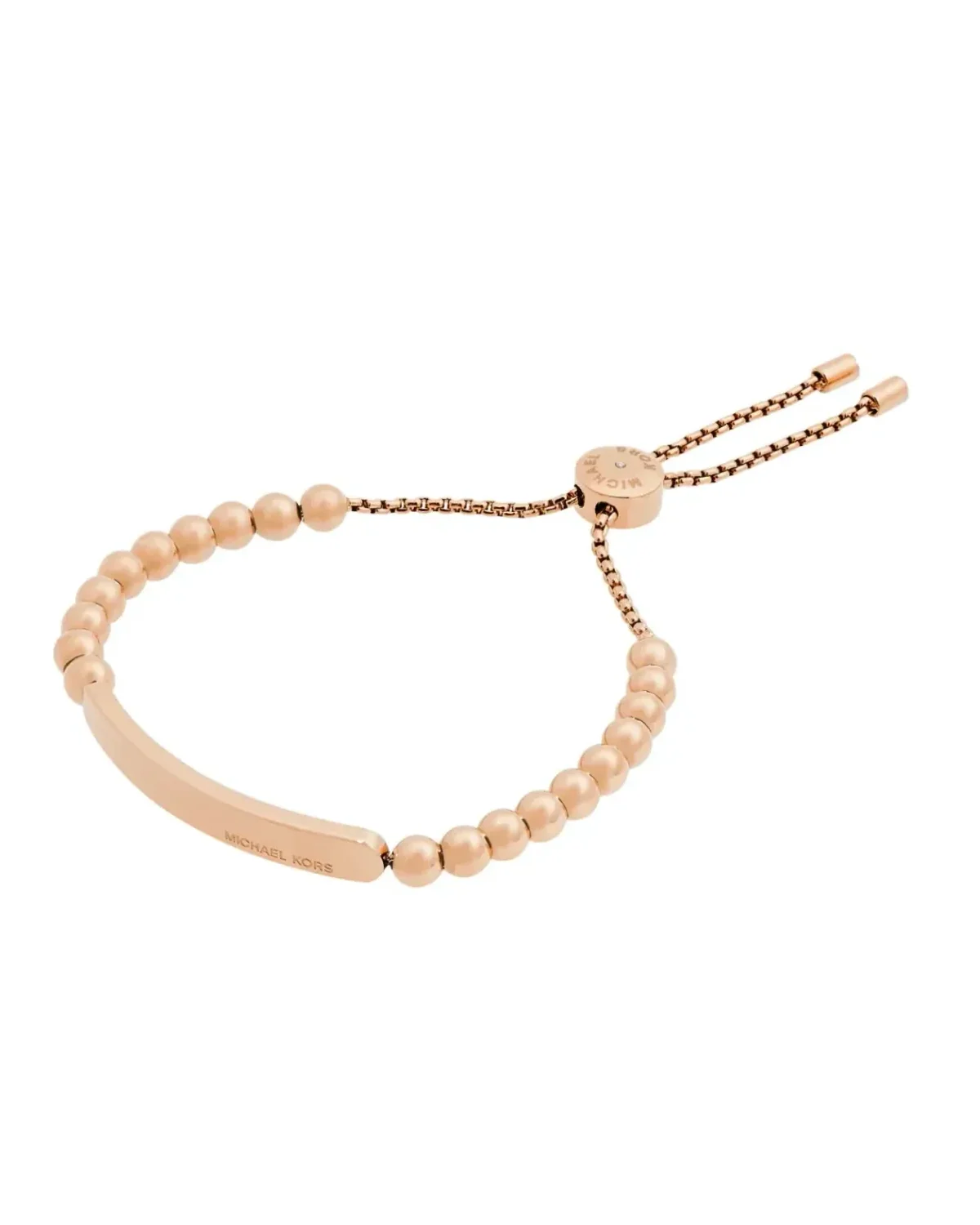 Bracelet Michael Kors Heritage acier inoxydable plaqué or rose femme