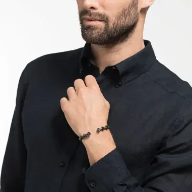 Bracelet My Hero Swarovski - Rhodium noir et cristaux — vue 2