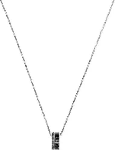 Collier Alto Swarovski - Pendentif Fibre de Carbone et Cristaux