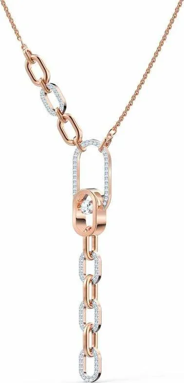 Collier Sparkling Dance North - Swarovski Plaqué Or Rose — vue 3