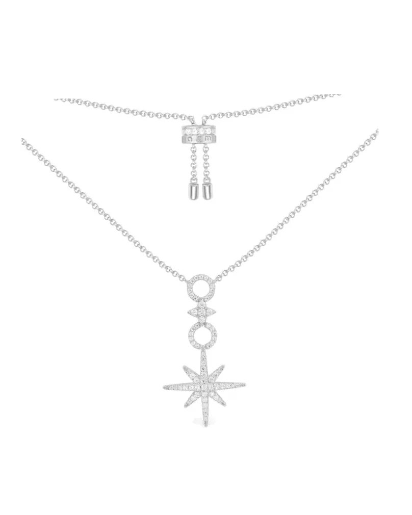 Collier APM Monaco Météorites argent 925 femme