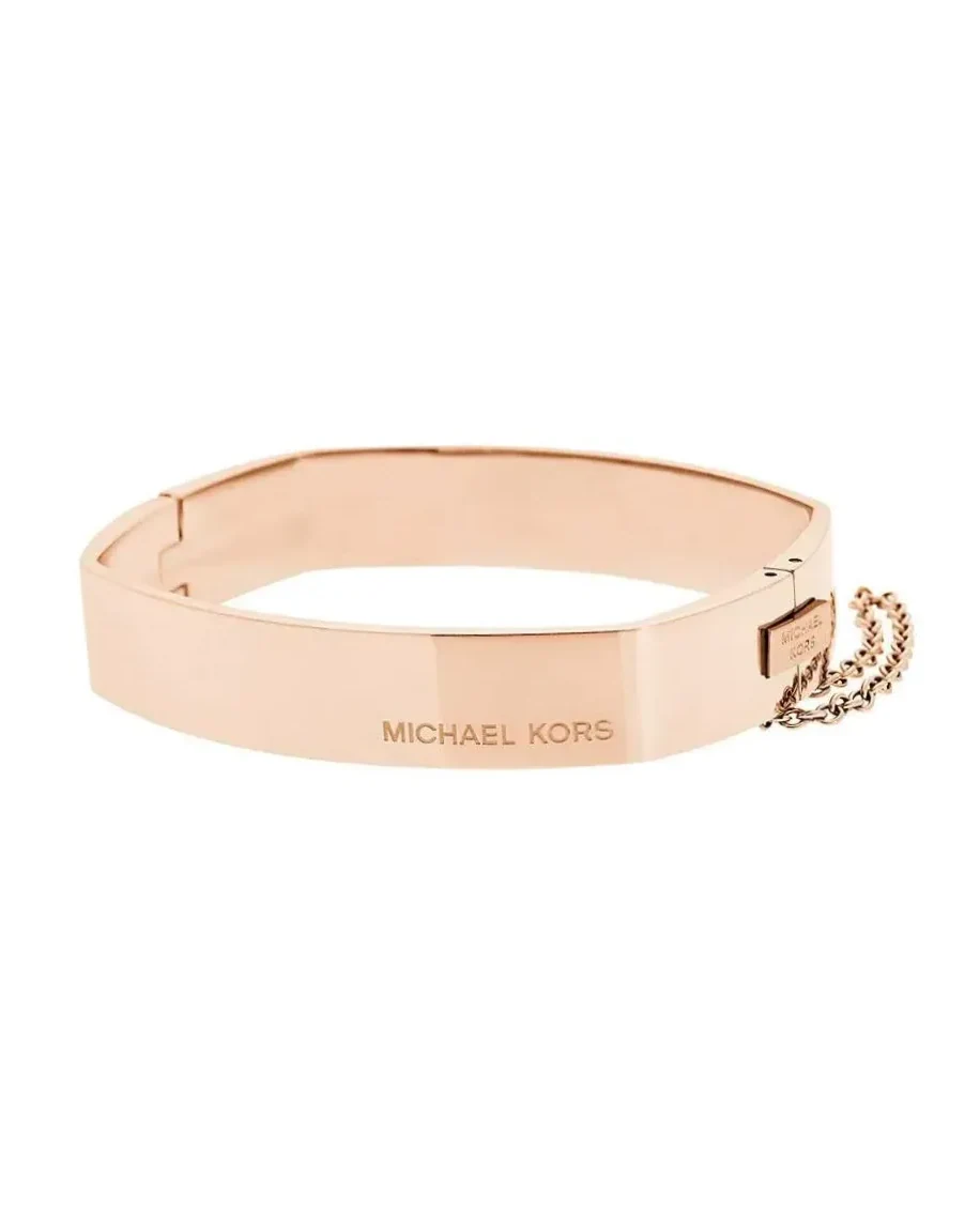 Bracelet Michael Kors MKJ4658791 rigide couleur rose Acier inoxydable Or rose Femme
