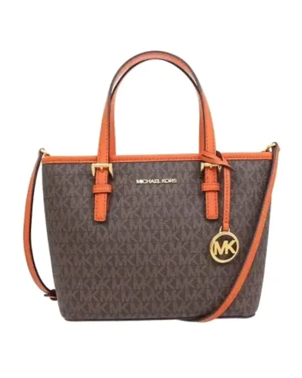 Sac à main Michael Kors Jet Set Travel cuir marron