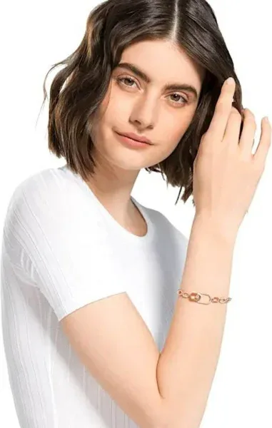 Bracelet Sparkling Dance Swarovski - Or Rose et Cristaux Blancs — vue 4