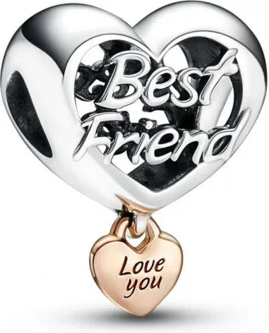 Charm Cœur Love You Best Friend Pandora