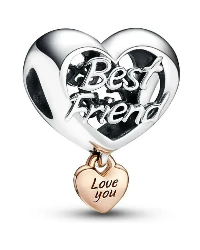 Charm Pandora Cœur Love You Best Friend Argent 925