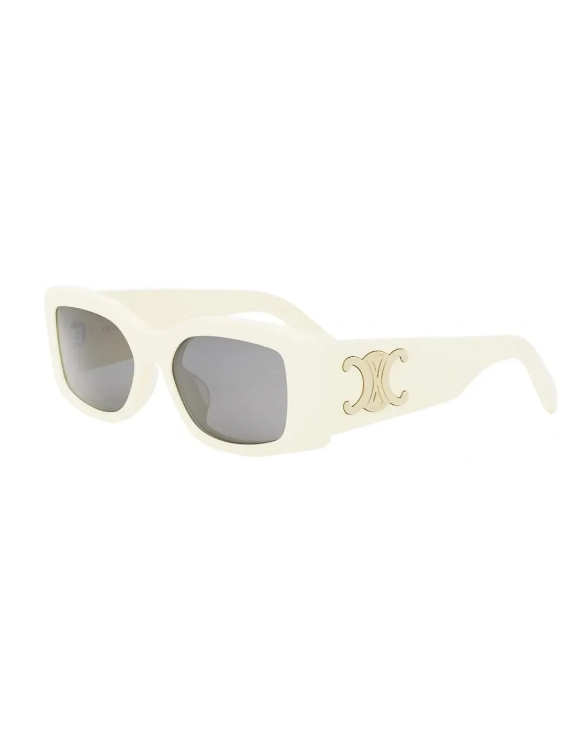Lunettes de soleil Celine Triomphe XL 01 CL40282U en acétate avec logo XL Crème CL40282U25A