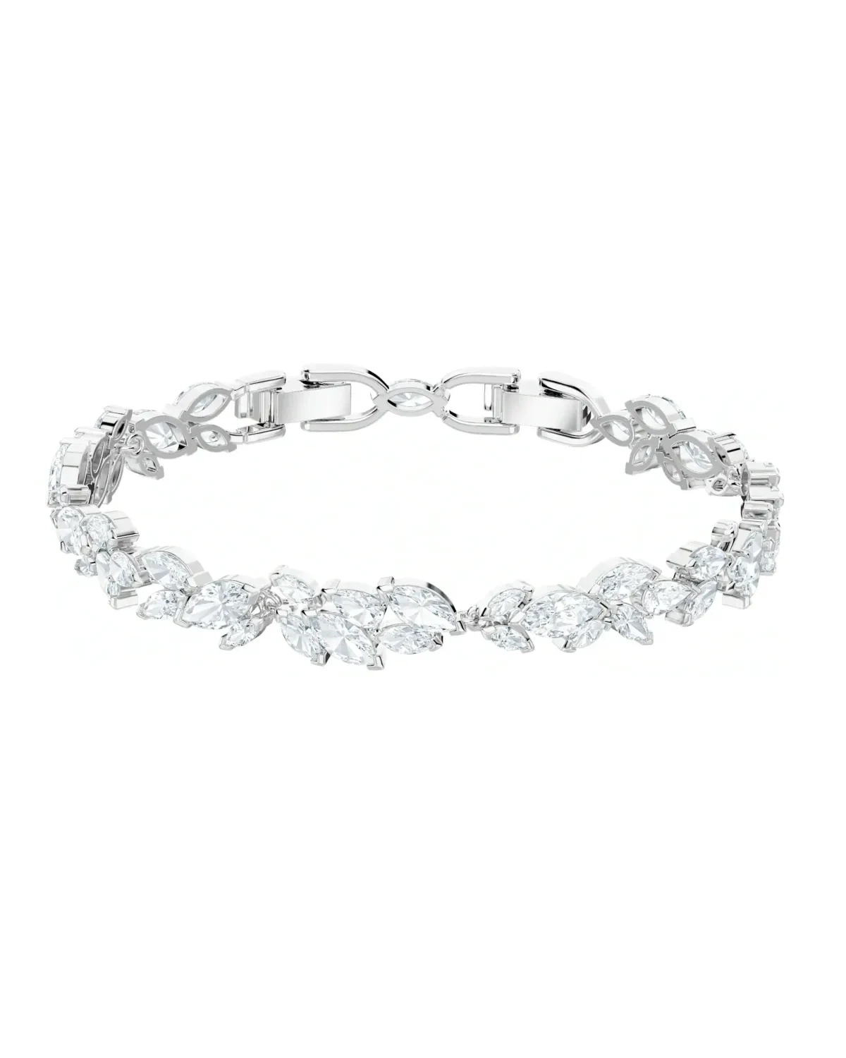 Bracelet Swarovski Louison plaqué rhodium cristaux blancs femme