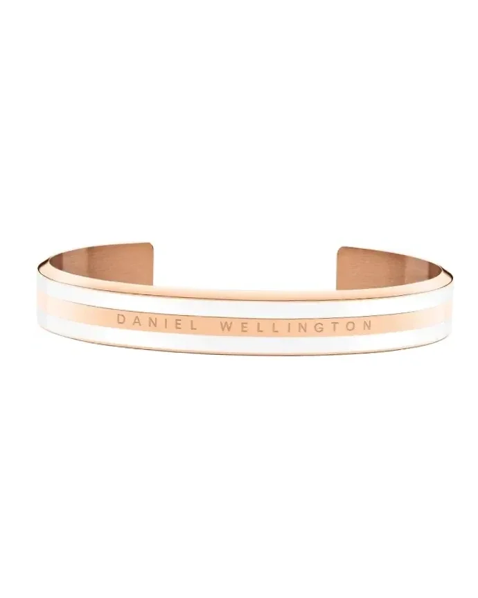 Bracelet Daniel Wellington Emalie acier inoxydable or rose femme