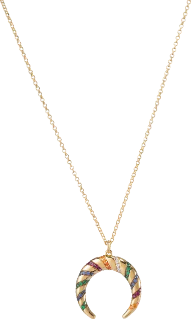 Collier Lune Multicolore APM Monaco