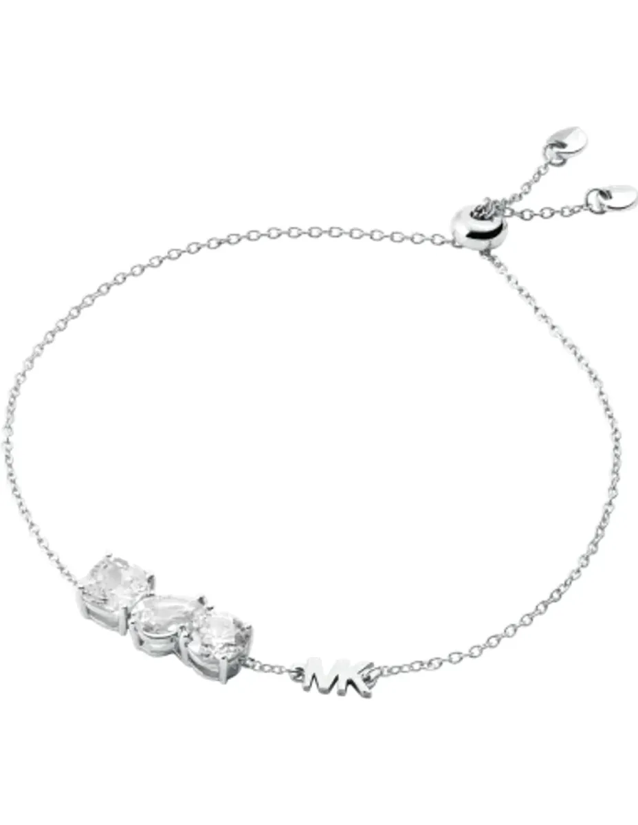 Bracelet Michael Kors Premium Ajustable Argent et Cristaux