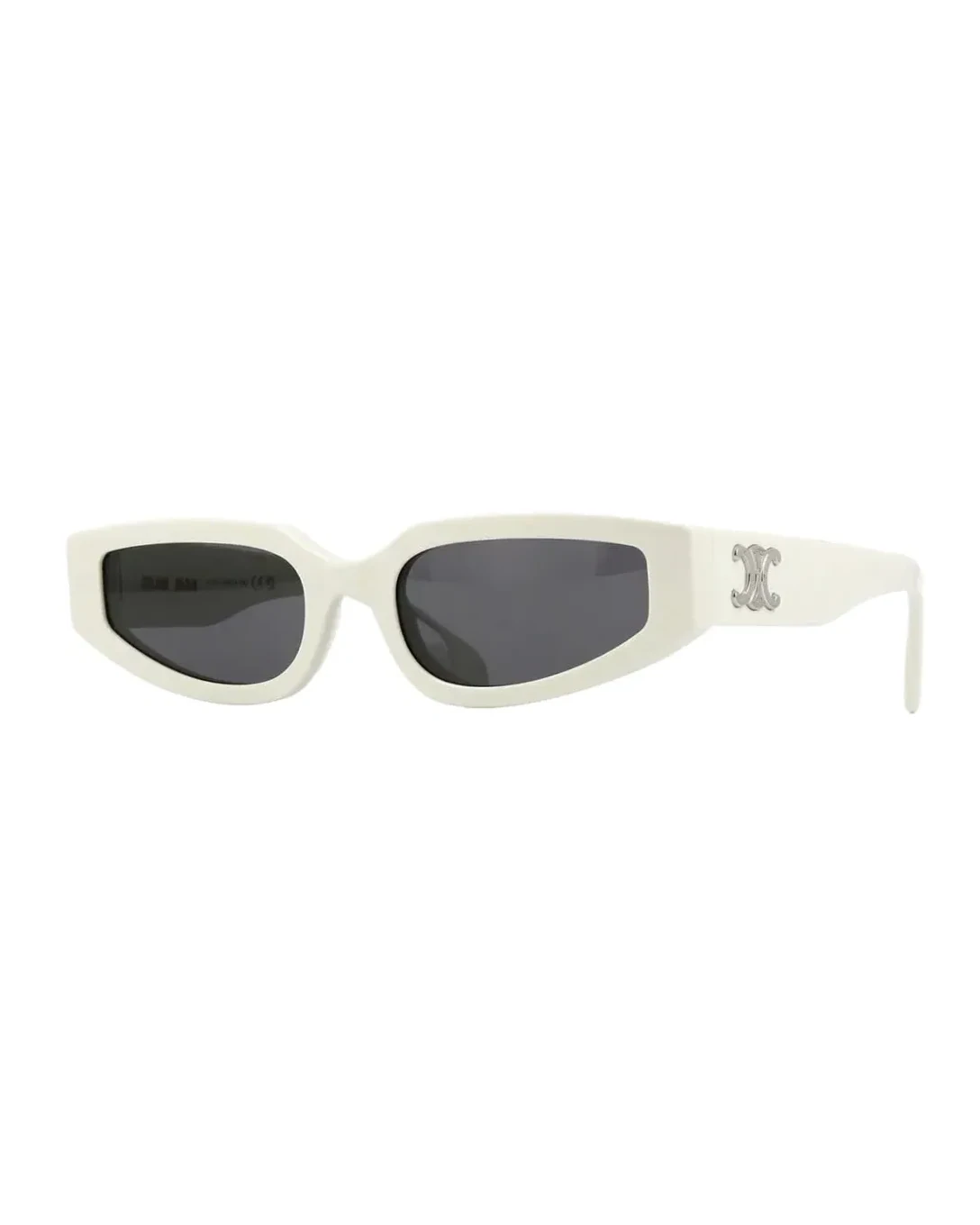 Lunettes de soleil Celine Triomphe CL40269U géométrique acétate crème