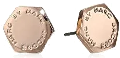 Boucles d'oreilles écrou Marc by Marc Jacobs or rose
