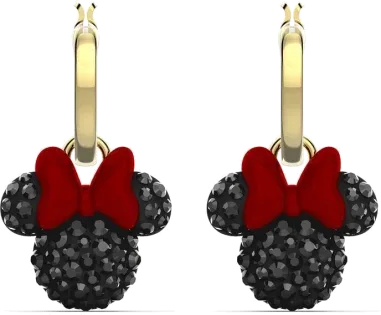 Boucles d'oreilles Swarovski Minnie plaqué or