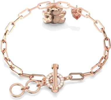 Bracelet Teddy Swarovski Plaqué Or Rose — vue 14