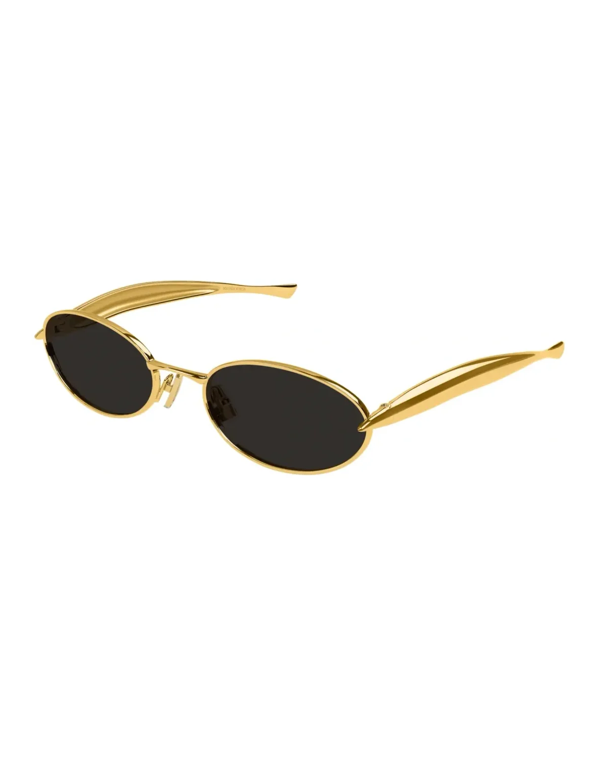 Lunettes de soleil Bottega Veneta BV1386S ovale métal doré