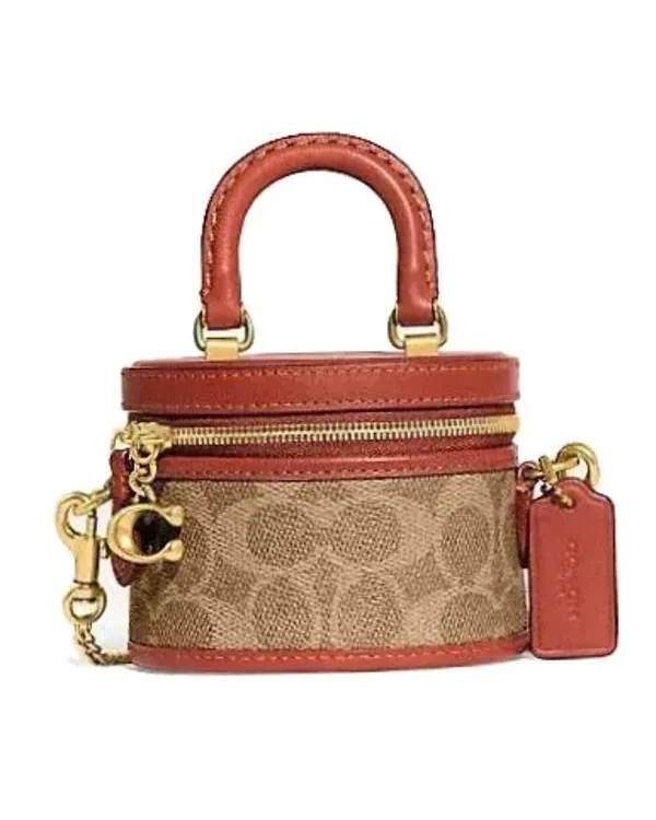 Sac à bandoulière Coach Trail 12 toile signature bordeaux