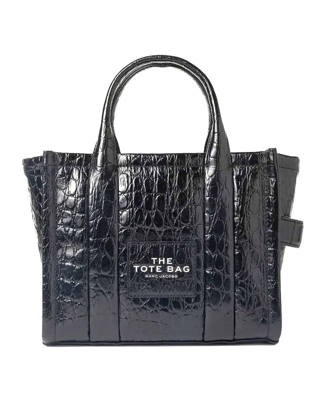 Sac cabas Marc Jacobs The Croc cuir noir 26 x 20 cm