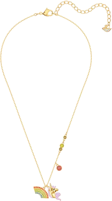 Collier Licorne Arc-en-Ciel Swarovski — vue 3