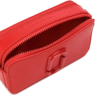 Sac à main bandoulière Marc Jacobs The Snapshot Germanium Rouge — vue 3