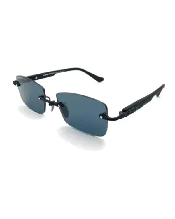 Lunettes de soleil Chrome Hearts Deep II rectangulaire noir