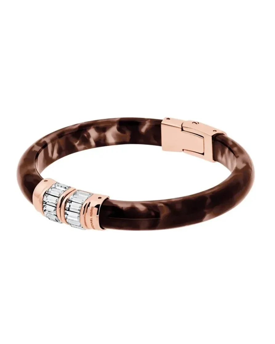 Bracelet Michael Kors écailles acier inoxydable or rose femme