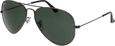 Lunettes de soleil Ray-Ban Aviator Classic RB3025 monture métal gris verres vert