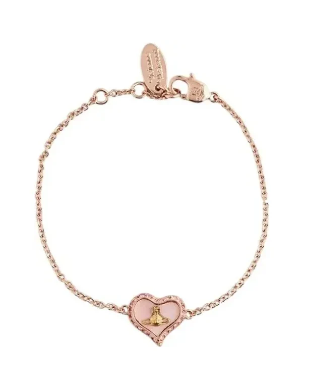 Bracelet Vivienne Westwood Petra laiton or rose femme