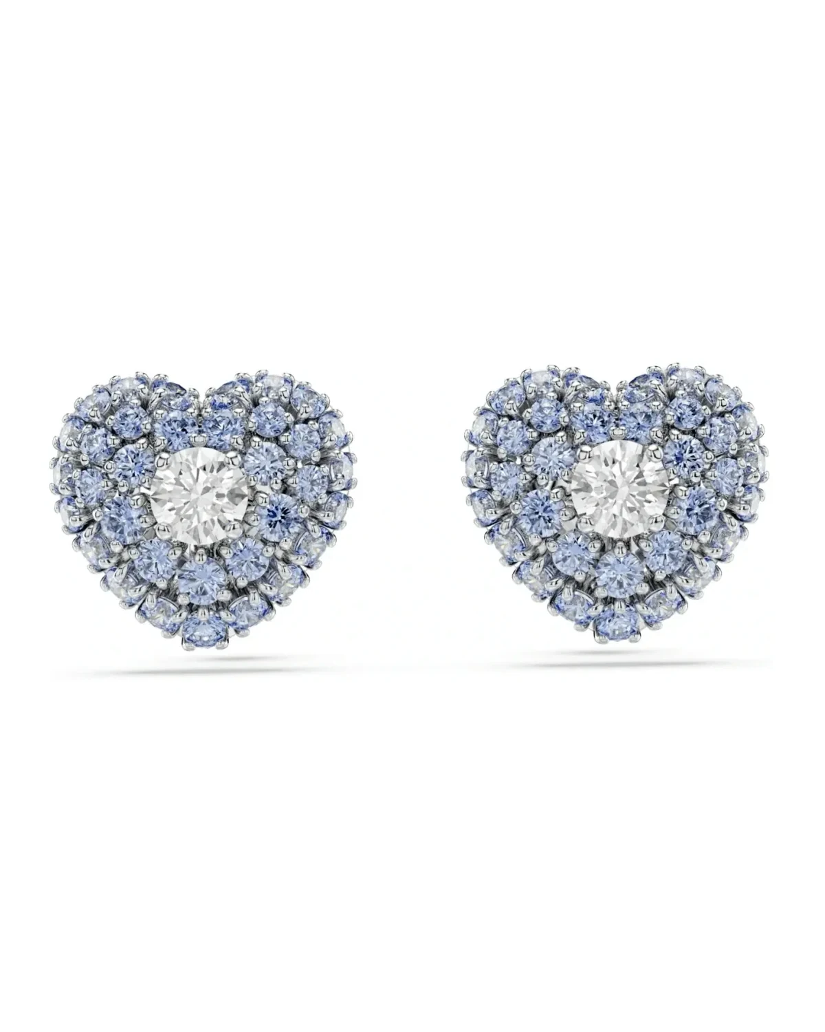 Boucles d'oreilles Swarovski Idyllia plaqué rhodium cristaux bleus et blancs femme