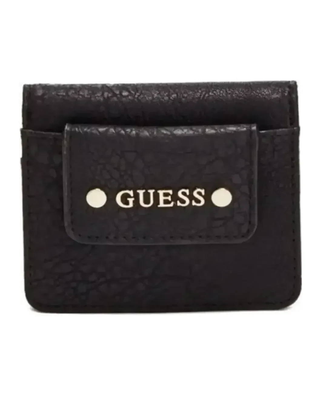 Portefeuille Guess Gretchen simili cuir noir femme