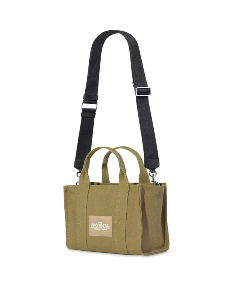 Sac à main Marc Jacobs The Mini Tote Bag coton kaki