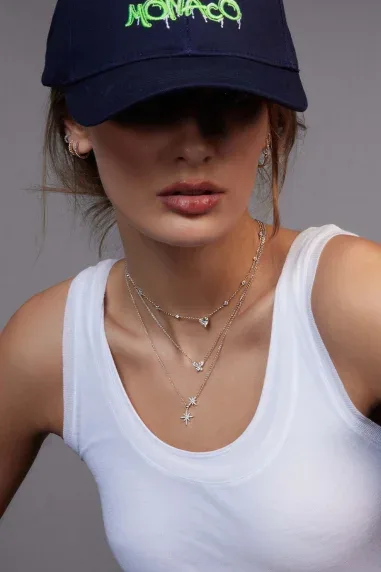 Collier Triple Météorites APM Monaco — vue 4