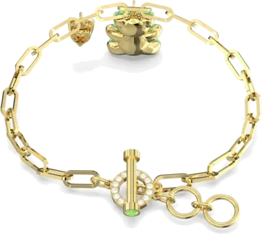 Bracelet Teddy Swarovski Plaqué Or Rose — vue 9
