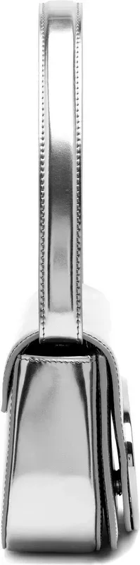 Sac à main Diesel 1DR en cuir gris miroir — vue 4