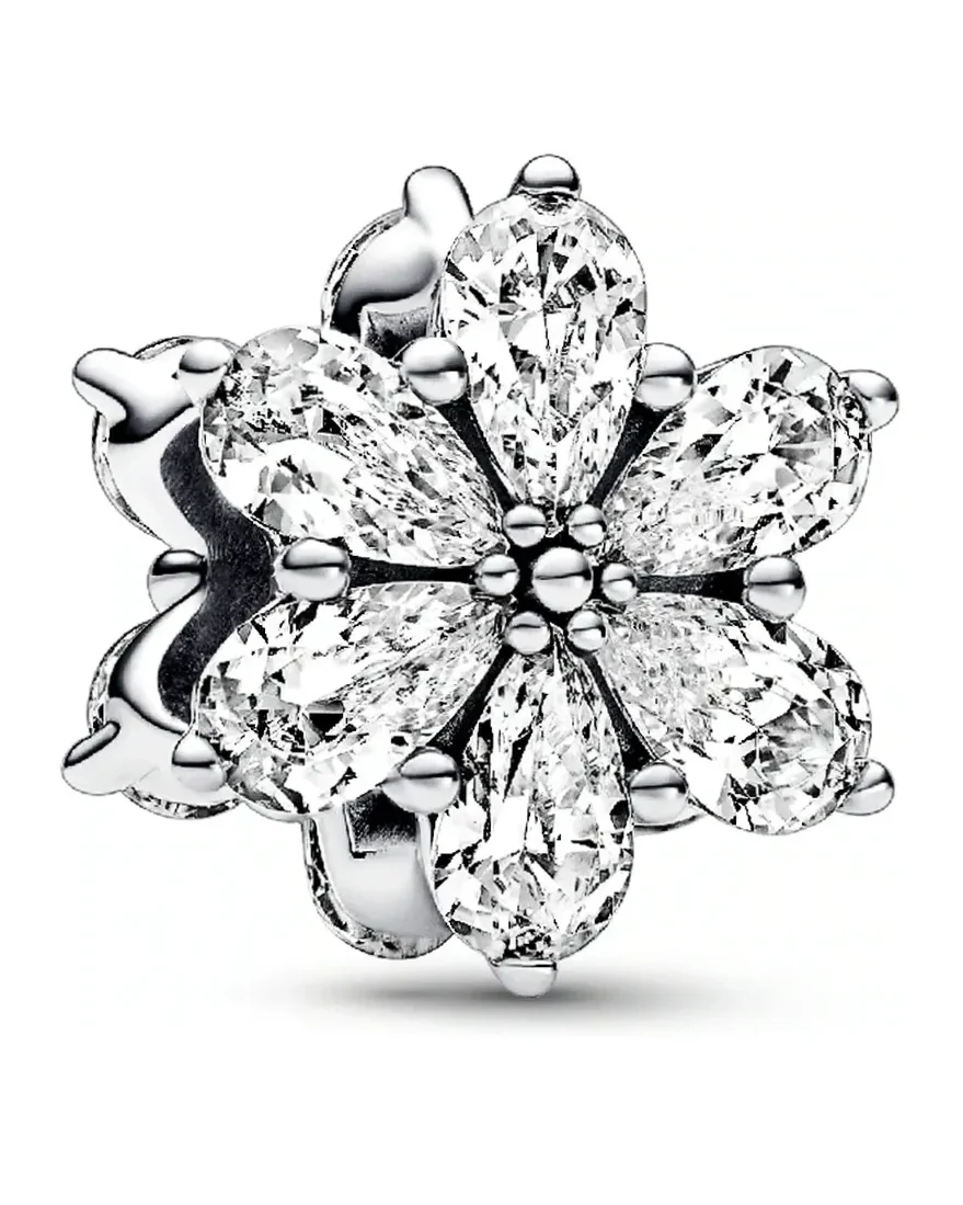 Charm Pandora Herbier Scintillant argent 925 zirconium femme