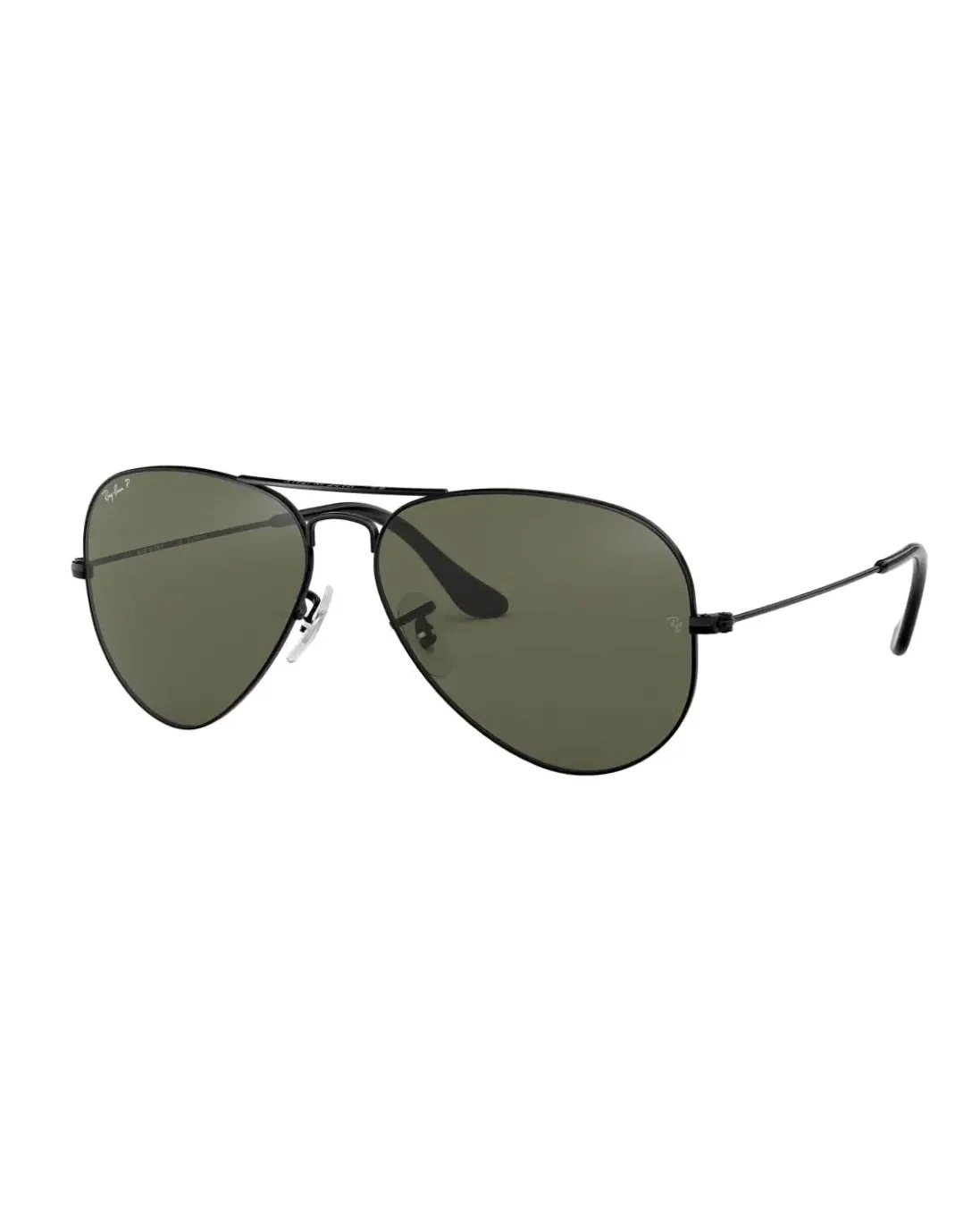 Lunettes de soleil Ray-Ban Aviator RB3025 pilote métal gris verres polarisés verts