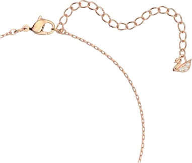 Collier Swarovski Sparkling Dance Round - Or Rose et Cristaux Blancs — vue 3