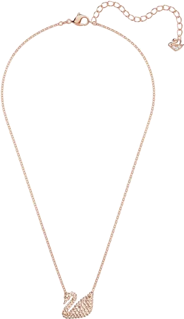Collier Iconic Swan Swarovski - Plaqué Or Rose — vue 3