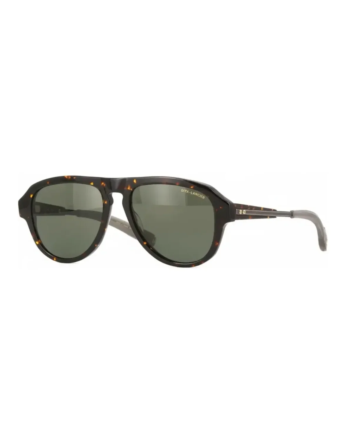 Lunettes de soleil DITA Lancier Navigator acétate marron verres vert