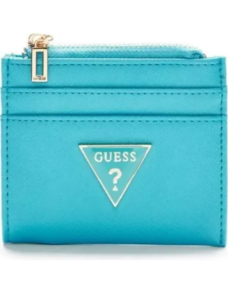 Portefeuille Guess Turquoise Signature