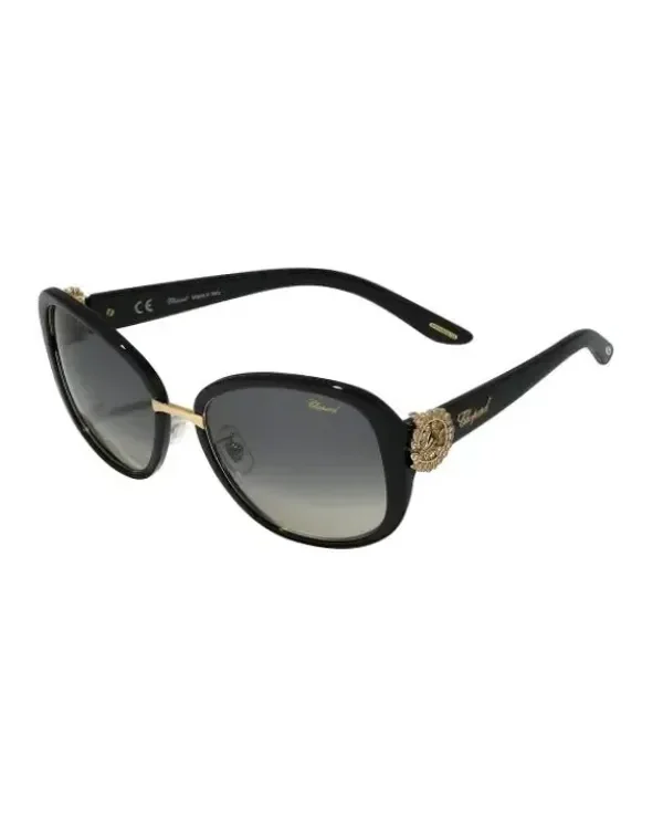 Lunettes de soleil Chopard SCH186S femme carré noir verres dégradés gris