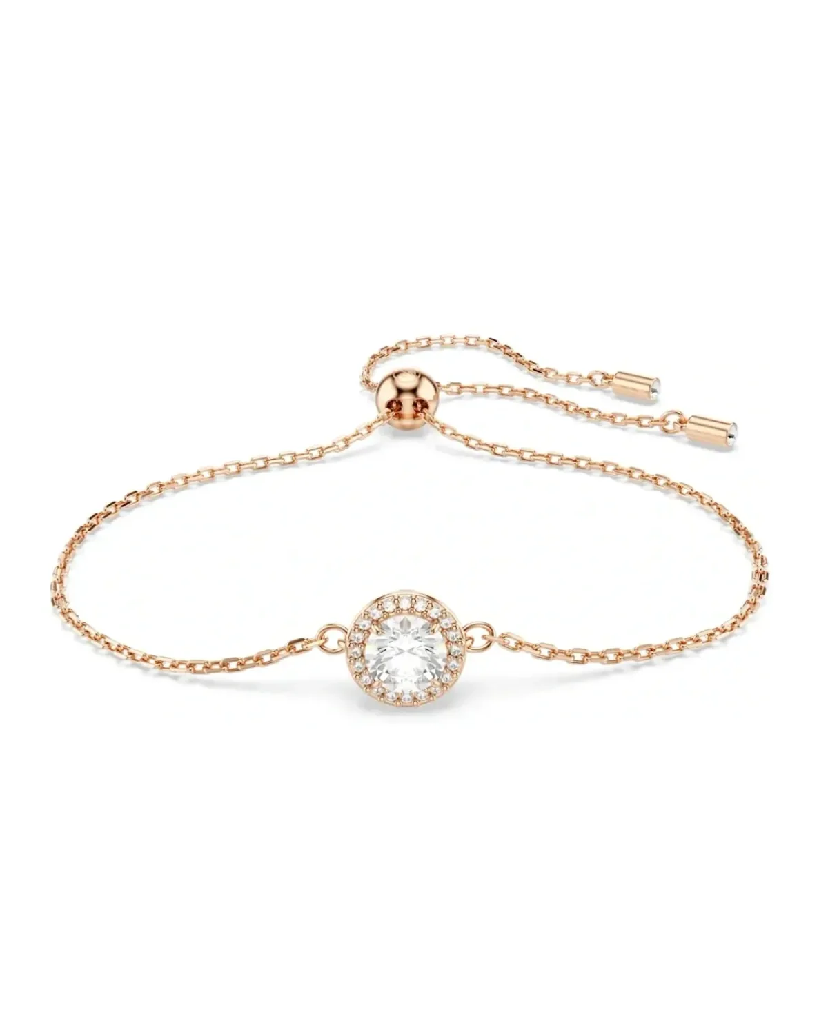 Bracelet Swarovski Constella cristal blanc plaqué or rose femme