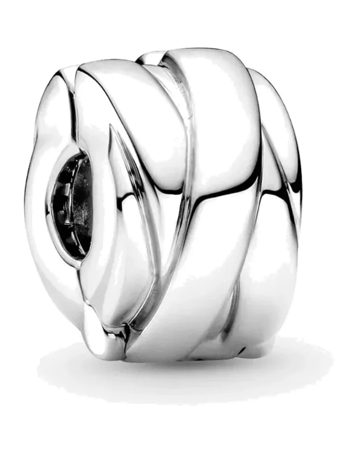 Charm Pandora Clip Rubans polis argent 925 femme