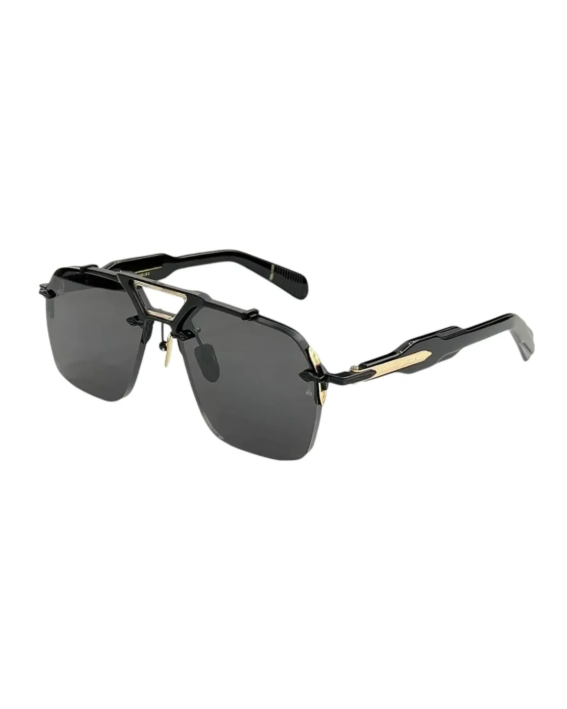 Lunettes Aviator Silvertone Black/Gold