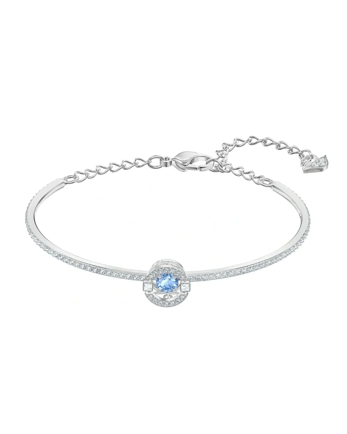 Bracelet Swarovski Sparkling Dance métal rhodié cristaux zirconium femme