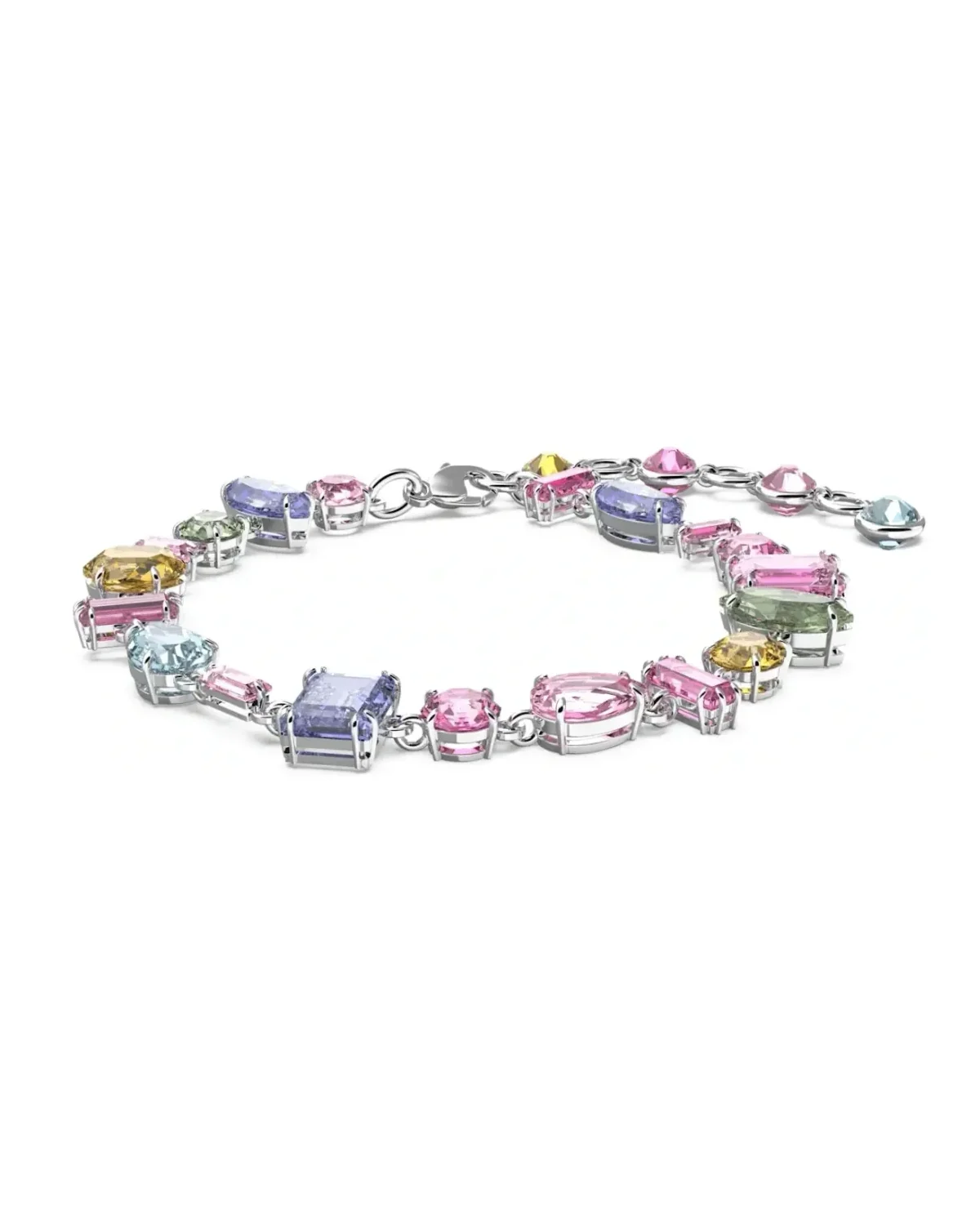 Bracelet Swarovski Gema cristaux multicolores métal rhodié femme